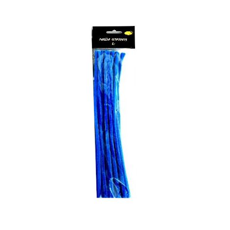 Druciki kreatywne Galeria Hobby 30cm Chenille Niebieskie, 25szt